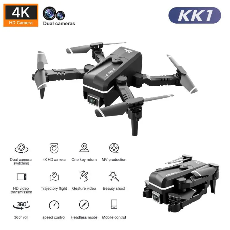 Global Drone 4K Double HD Camera Mini vehicle Party Favor with Wifi - Shakefav.com