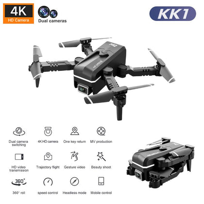 Drone mondial 4K Double caméra HD, Mini véhicule, cadeau de fête avec Wifi