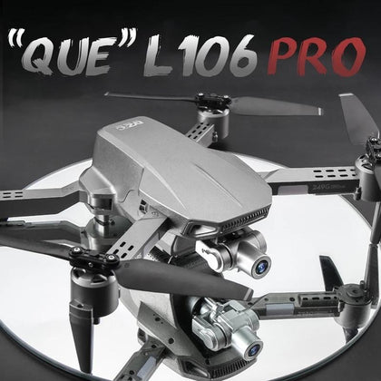 L106 PRO 4K كاميرا مزدوجة 5G-WIFI 50x Zoom Drone، أجهزة محاكاة، 2 محور