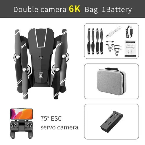 EMT FY2 6K Electric Adjustment Double Camera 5G WIFI Drone, GPS& - Shakefav.com