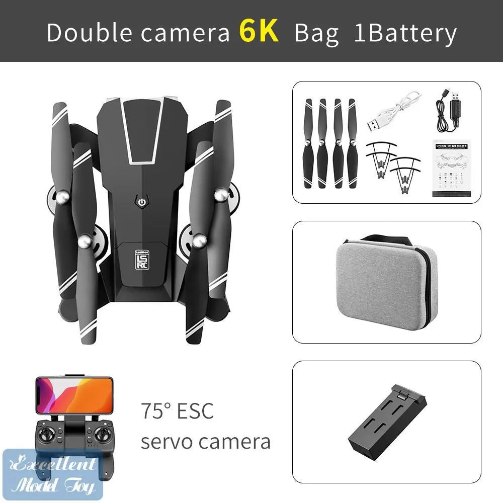 EMT FY2 6K Electric Adjustment Double Camera 5G WIFI Drone, GPS& - Shakefav.com