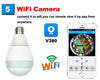 Panoramic Camera Bulb Light Wireless IP Camera Wi-fi FishEye HD 960p
