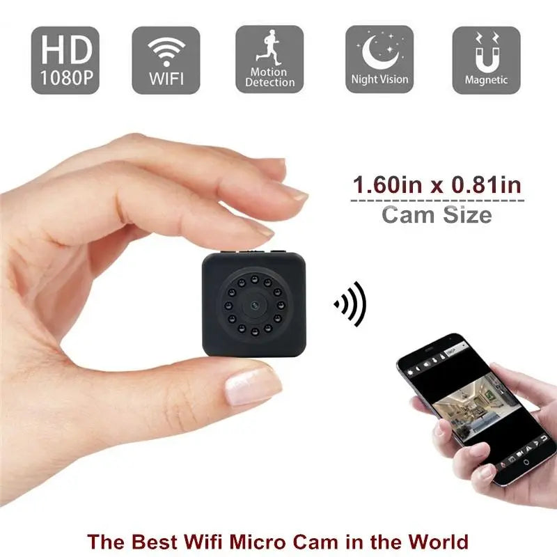 WIFI Micro Camera D102 HD 1080P Night Vision Mini DV DVR Home Security - Shakefav.com