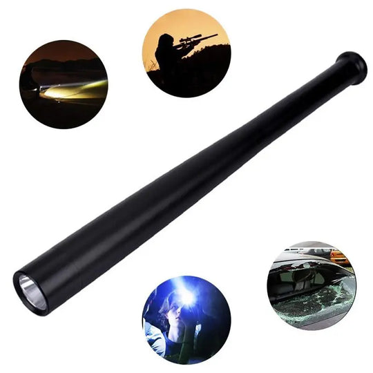 LED Flashlight T6 Rechargeable Multi-function Security Mace Hard Jade