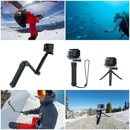 Waterproof Selfie Stick Sports Camera For GoPro Hero 7 6 Black Session - Shakefav.com