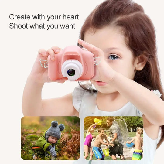 2 Inch HD Screen Chargable Digital Mini Camera Kids Cartoon Cute - Shakefav.com