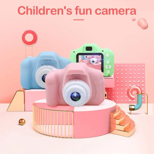 2 Inch HD Screen Chargable Digital Mini Camera Kids Cartoon Cute - Shakefav.com