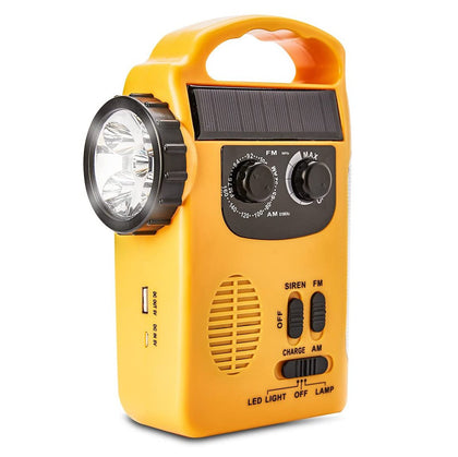 Solar and Dynamo 4 -in-1 Flashlight with AM/FM Radio, Electronic