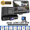 Car DVR 3 Cameras Lens 4.0 Inch Dash Camera Dual Lens With Rearview