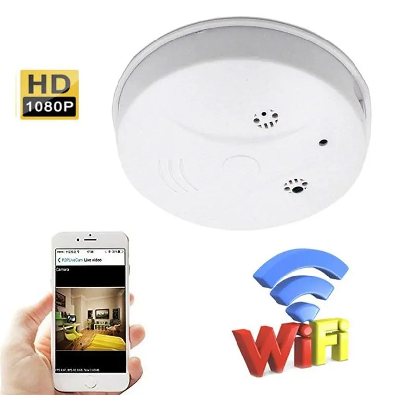 WiFi Camera HD 1080P Smoke Detector Nanny Cam with Motion Activated - Shakefav.com