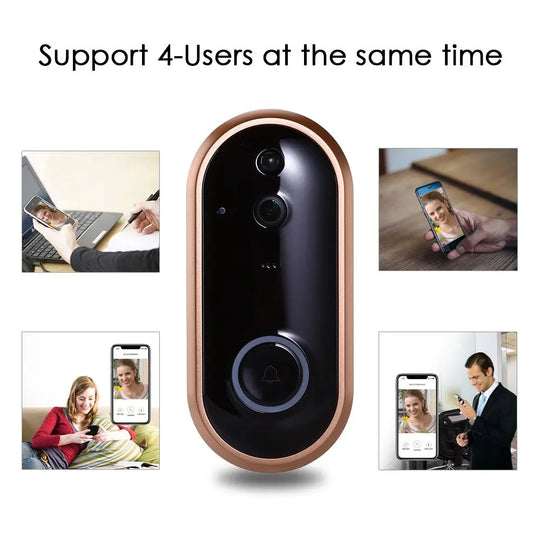 1080P Smart WIFI Doorbell Intercom Video Ring Door Bell With Camera IR - Shakefav.com