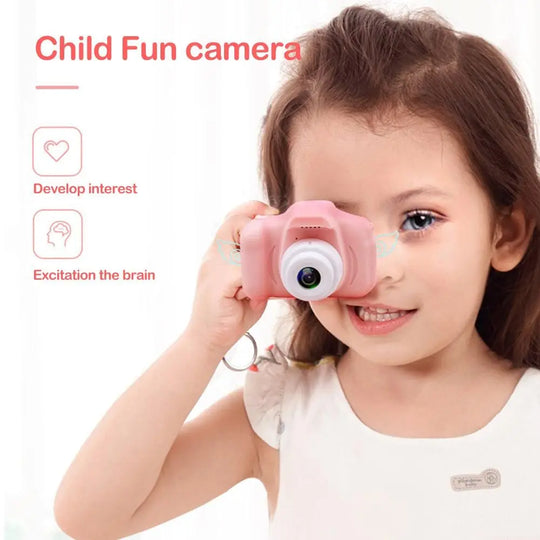 2 Inch HD Screen Chargable Digital Mini Camera Kids Cartoon Cute - Shakefav.com