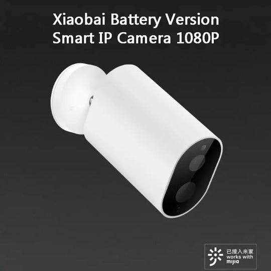 Xiaomi Youpin Xiaobai Battery Version Smart IP Camera 1080P 8 LED IP66 - Shakefav.com