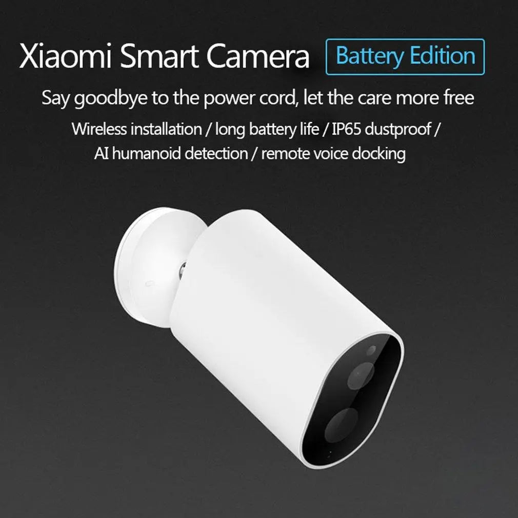 Xiaomi Youpin Xiaobai Battery Version Smart IP Camera 1080P 8 LED IP66 - Shakefav.com