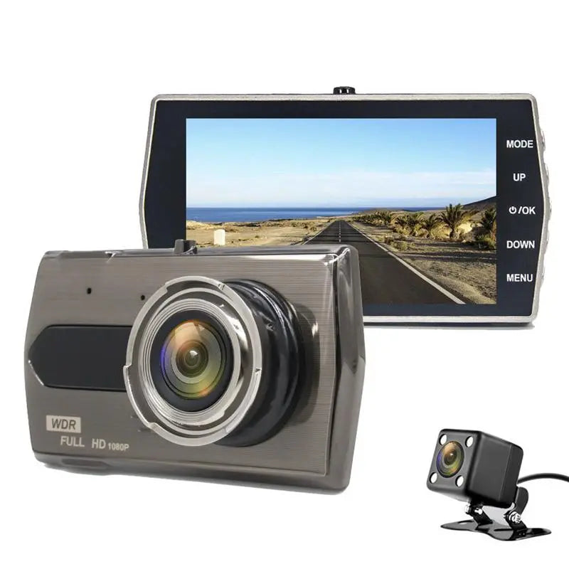 4" car DVR dash camera full HD video recorder vehicle driving - Shakefav.com