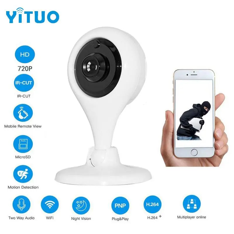 720P IP Camera WIFI Full HD 1.0MP CCTV Video Surveillance P2P Home - Shakefav.com