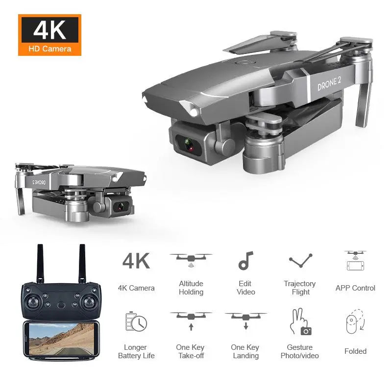 E68 4K HD Camera WIFI FPV Mini Beginner Drone Toy, Simulators, Track - Shakefav.com