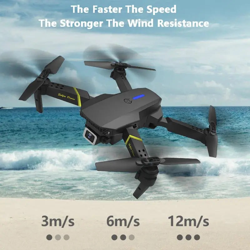 Global Drone 4K Camera Mini vehicle Wifi Fpv Foldable Professional RC - Shakefav.com