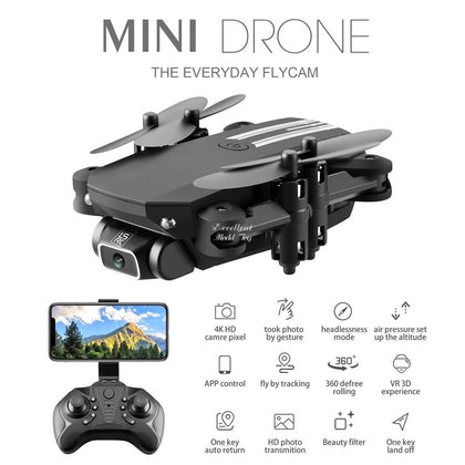 LSRC Adults 4K Drone, Kid Video Camera RC Aircraft, Birthday Gifts for