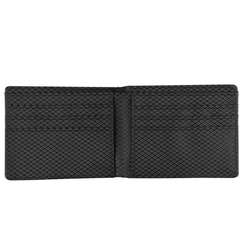 Real Flexible Carbon Fiber Bi-Fold Wallet Green Angel