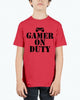 Gamer on duty- Video Games- Youth Tee Unisex