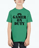 Gamer on duty- Video Games- Youth Tee Unisex