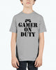 Gamer on duty- Video Games- Youth Tee Unisex