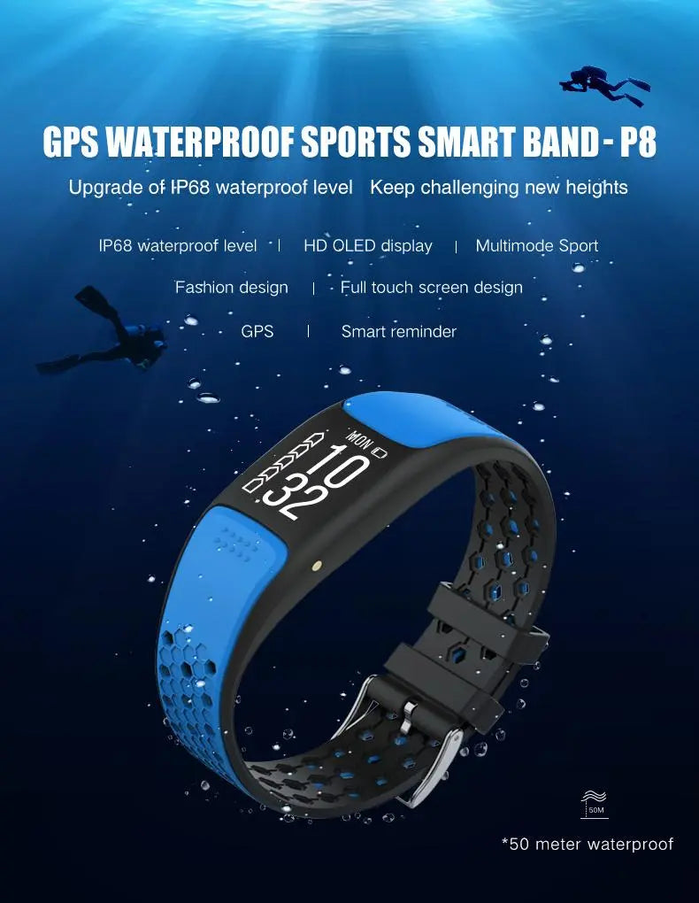 Smart Fit Sporty Fitness Tracker and Waterproof Swimmers Watch - Shakefav.com